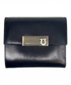 Salvatore Ferragamoサルヴァトーレ フェラガモ）の古着「3つ折り財布」｜ブラック