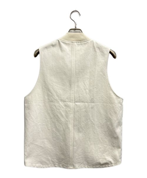 MONKEY TIME（モンキータイム）MONKEY TIME (モンキータイム) ジップベスト / SOLID CVS ZIP VEST ホワイト サイズ:Mの古着・服飾アイテム