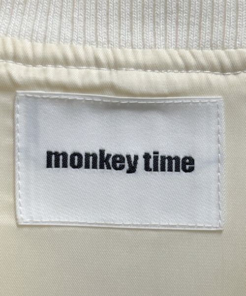 MONKEY TIME（モンキータイム）MONKEY TIME (モンキータイム) ジップベスト / SOLID CVS ZIP VEST ホワイト サイズ:Mの古着・服飾アイテム