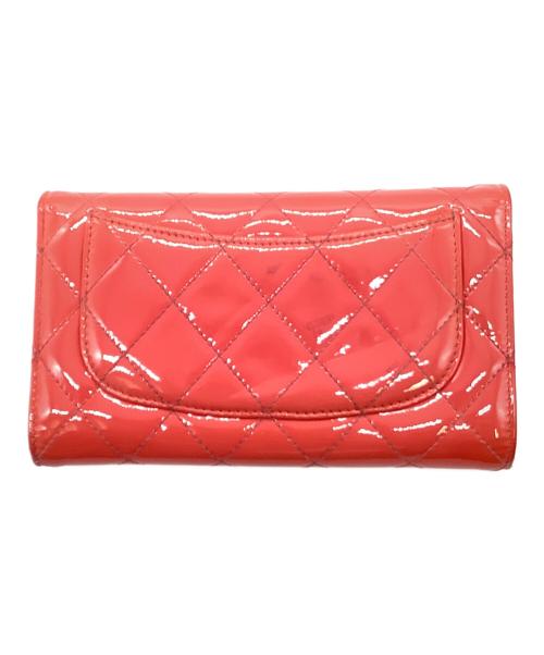 CHANEL（シャネル）CHANEL (シャネル) 3つ折り財布 レッドの古着・服飾アイテム