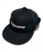 New Era×SUPREMEニューエラ×シュプリーム）の古着「ロゴキャップ」｜ブラック