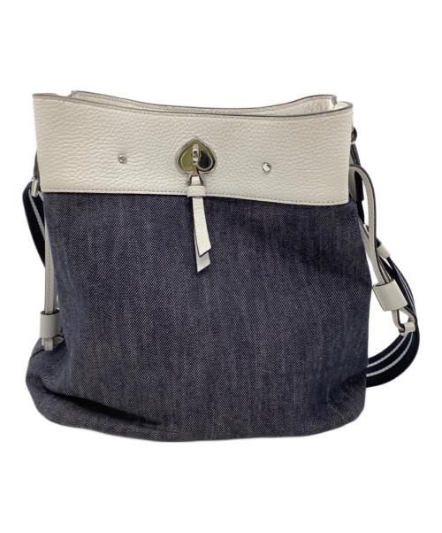 Kate Spade（ケイトスペード）Kate Spade (ケイトスペード) ワンショルダーバッグ ネイビー×ホワイトの古着・服飾アイテム