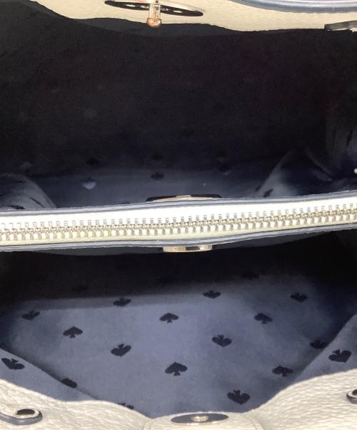 Kate Spade（ケイトスペード）Kate Spade (ケイトスペード) ワンショルダーバッグ ネイビー×ホワイトの古着・服飾アイテム