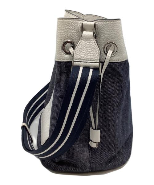 Kate Spade（ケイトスペード）Kate Spade (ケイトスペード) ワンショルダーバッグ ネイビー×ホワイトの古着・服飾アイテム