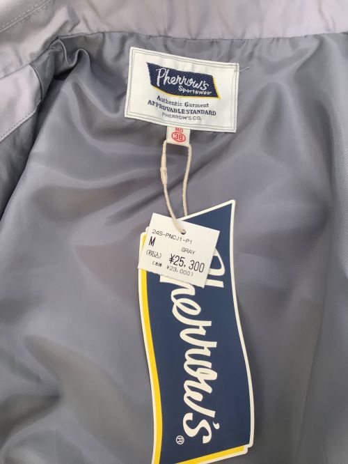 Pherrow's（フェローズ）Pherrow's (フェローズ) ナイロンコーチジャケット グレー サイズ:Mの古着・服飾アイテム