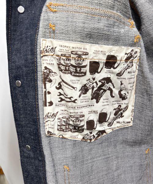 Trophy Clothing（トロフィークロージング）Trophy Clothing (トロフィークロージング) デニムカバーオール インディゴ サイズ:SIZE 36の古着・服飾アイテム