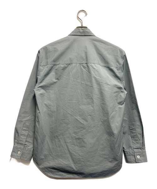 JIL SANDER（ジルサンダー）JIL SANDER (ジルサンダー) ロゴプレートシャツ グレー サイズ:SIZE 44の古着・服飾アイテム