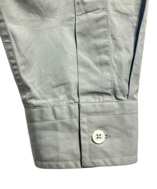 JIL SANDER（ジルサンダー）JIL SANDER (ジルサンダー) ロゴプレートシャツ グレー サイズ:SIZE 44の古着・服飾アイテム