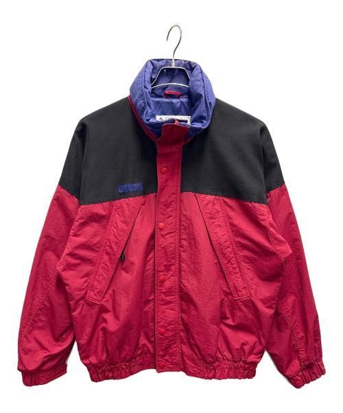 Columbia（コロンビア）Columbia (コロンビア) ナイロンジャケット レッド×ブラック サイズ:Mの古着・服飾アイテム