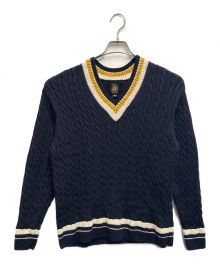 BATONER×SHIPS（バトナ―×シップス）の古着「チルデンセーター」｜ネイビー