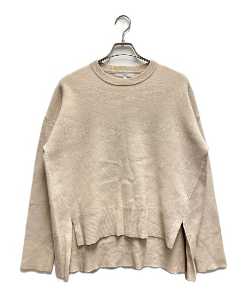 UN3D.（アンスリード）UN3D. (アンスリード) クルーネックニット ベージュ サイズ:FREEの古着・服飾アイテム