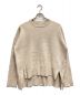 UN3D.（アンスリード）の古着「クルーネックニット」｜ベージュ