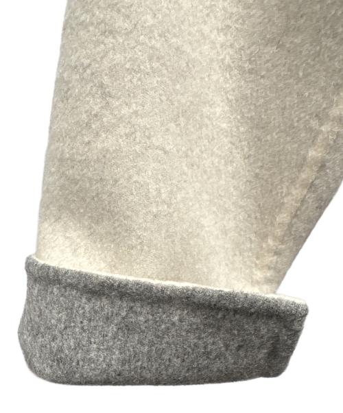 ENFOLD（エンフォルド）ENFOLD (エンフォルド) ウールリバーノーカラーコート グレー サイズ:38の古着・服飾アイテム