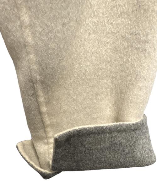 ENFOLD（エンフォルド）ENFOLD (エンフォルド) ウールリバーノーカラーコート グレー サイズ:38の古着・服飾アイテム