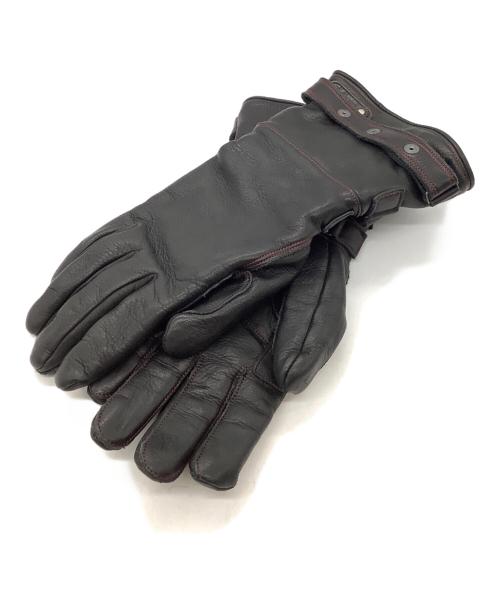 CACAZAN（カカザン）CACAZAN (カカザン) レザーグローブ ブラック サイズ:Lの古着・服飾アイテム