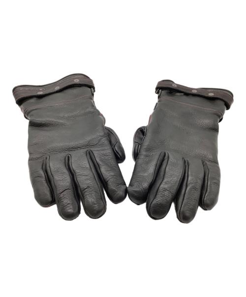 CACAZAN（カカザン）CACAZAN (カカザン) レザーグローブ ブラック サイズ:Lの古着・服飾アイテム