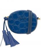 TORY BURCHトリーバーチ）の古着「クロコショルダーバッグ」｜ネイビー