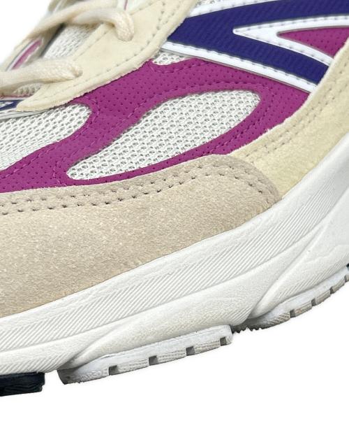 NEW BALANCE（ニューバランス）NEW BALANCE (ニューバランス) スニーカー ホワイト×パープル サイズ:US 9.5の古着・服飾アイテム