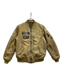 AVIREX（アヴィレックス）の古着「リバーシブルMA-1ジャケット」｜カーキ