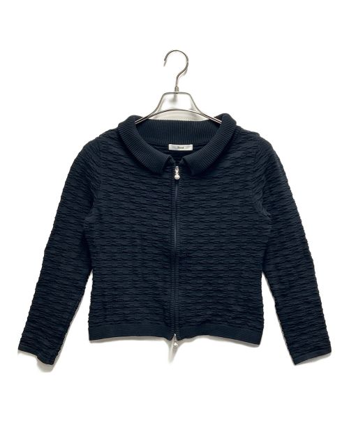 Rene（ルネ）Rene (ルネ) ニットジャケット ネイビー サイズ:SIZE 36の古着・服飾アイテム