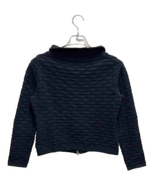 Rene（ルネ）Rene (ルネ) ニットジャケット ネイビー サイズ:SIZE 36の古着・服飾アイテム