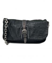 LONGCHAMP（ロンシャン）の古着「チェーンショルダーバッグ」｜ブラック