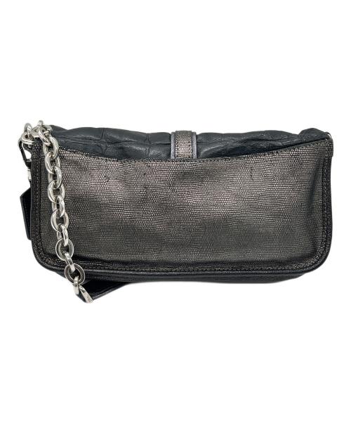 LONGCHAMP（ロンシャン）LONGCHAMP (ロンシャン) チェーンショルダーバッグ ブラックの古着・服飾アイテム