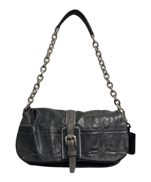 LONGCHAMP（ロンシャン）LONGCHAMP (ロンシャン) チェーンショルダーバッグ ブラックの古着・服飾アイテム