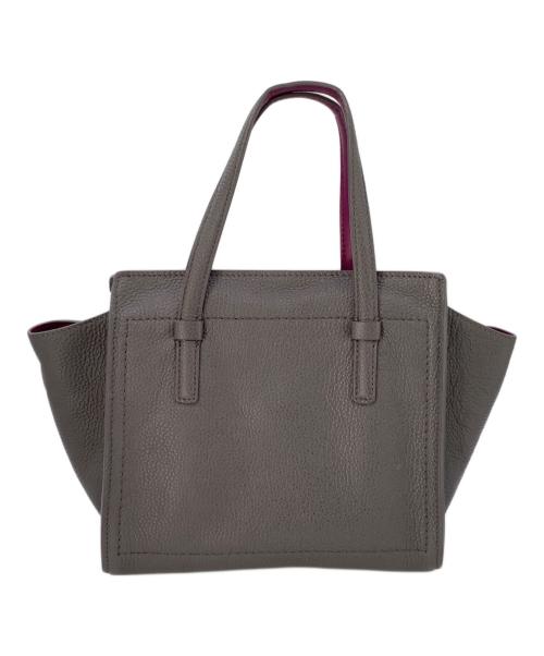 Salvatore Ferragamo（サルヴァトーレ フェラガモ）Salvatore Ferragamo (サルヴァトーレ フェラガモ) 2WAYショルダーバッグ グレー×パープルの古着・服飾アイテム
