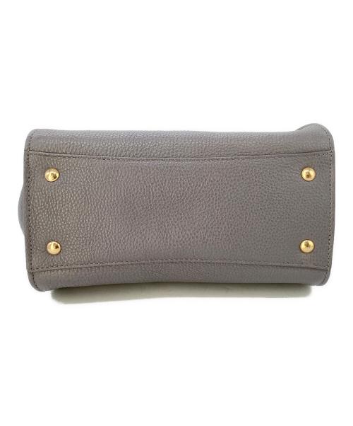 Salvatore Ferragamo（サルヴァトーレ フェラガモ）Salvatore Ferragamo (サルヴァトーレ フェラガモ) 2WAYショルダーバッグ グレー×パープルの古着・服飾アイテム