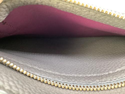 Salvatore Ferragamo（サルヴァトーレ フェラガモ）Salvatore Ferragamo (サルヴァトーレ フェラガモ) 2WAYショルダーバッグ グレー×パープルの古着・服飾アイテム