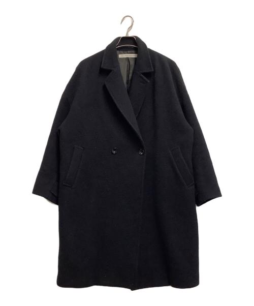 journal standard luxe（ジャーナルスタンダード ラックス）journal standard luxe (ジャーナルスタンダード リュクス) ダブルフェイス ソフトメルトン チェスターコート ブラック サイズ:Sの古着・服飾アイテム