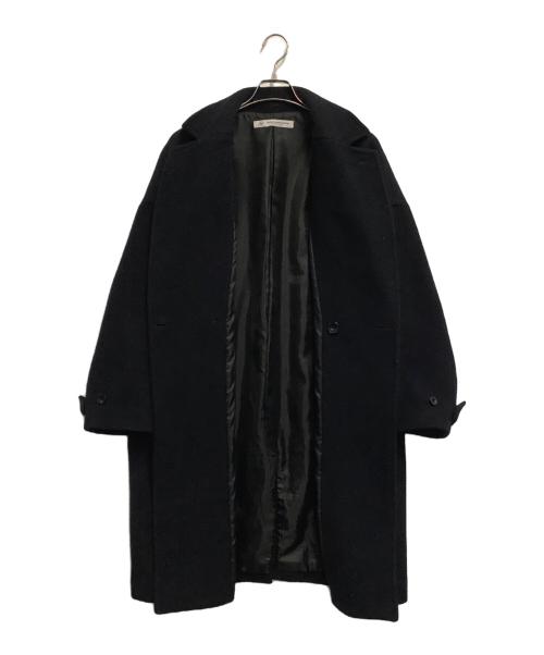 journal standard luxe（ジャーナルスタンダード ラックス）journal standard luxe (ジャーナルスタンダード リュクス) ダブルフェイス ソフトメルトン チェスターコート ブラック サイズ:Sの古着・服飾アイテム