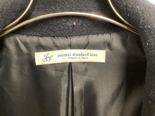 journal standard luxe（ジャーナルスタンダード ラックス）journal standard luxe (ジャーナルスタンダード リュクス) ダブルフェイス ソフトメルトン チェスターコート ブラック サイズ:Sの古着・服飾アイテム