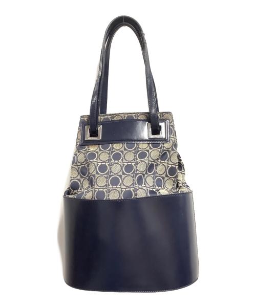 Salvatore Ferragamo（サルヴァトーレ フェラガモ）Salvatore Ferragamo (サルヴァトーレ フェラガモ) ショルダーバッグ ネイビーの古着・服飾アイテム