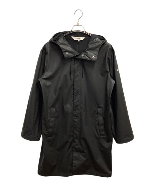 AIGLE（エーグル）AIGLE (エーグル) フーデッドジャケットロング ブラック サイズ:SIZE Sの古着・服飾アイテム