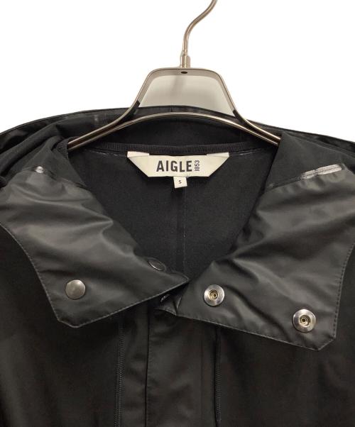 AIGLE（エーグル）AIGLE (エーグル) フーデッドジャケットロング ブラック サイズ:SIZE Sの古着・服飾アイテム