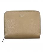 CELINEセリーヌ）の古着「コンパクトジップウォレット」｜ベージュ
