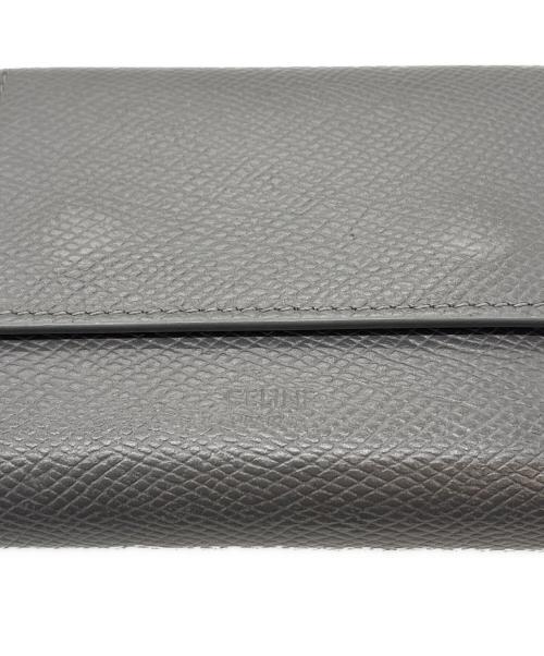 CELINE（セリーヌ）CELINE (セリーヌ) スモールトリフォールドウォレット グレーの古着・服飾アイテム