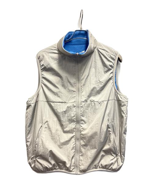 franklin climbing（フランクリンクライミング）franklin climbing (フランクリンクライミング) リバーシブルベスト ライトグレー×スカイブルー サイズ:Mの古着・服飾アイテム