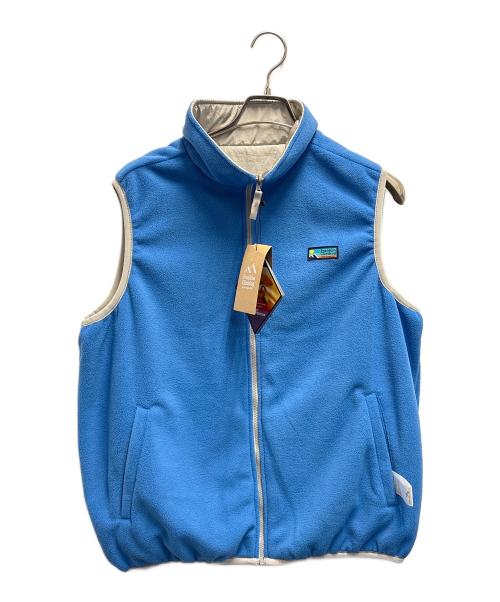 franklin climbing（フランクリンクライミング）franklin climbing (フランクリンクライミング) リバーシブルベスト ライトグレー×スカイブルー サイズ:Mの古着・服飾アイテム