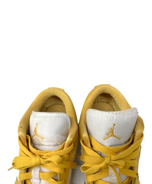 NIKE（ナイキ）NIKE (ナイキ) AIR JORDAN 1 LOW WHITE POLLEN ホワイト×イエロー サイズ:24.5㎝の古着・服飾アイテム