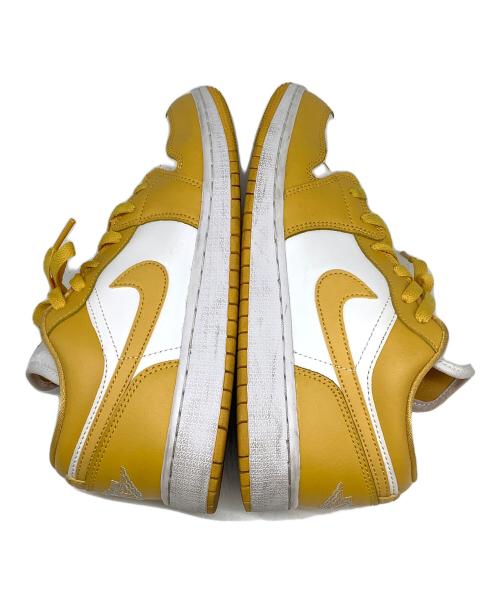 NIKE（ナイキ）NIKE (ナイキ) AIR JORDAN 1 LOW WHITE POLLEN ホワイト×イエロー サイズ:24.5㎝の古着・服飾アイテム