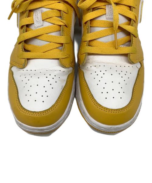 NIKE（ナイキ）NIKE (ナイキ) AIR JORDAN 1 LOW WHITE POLLEN ホワイト×イエロー サイズ:24.5㎝の古着・服飾アイテム