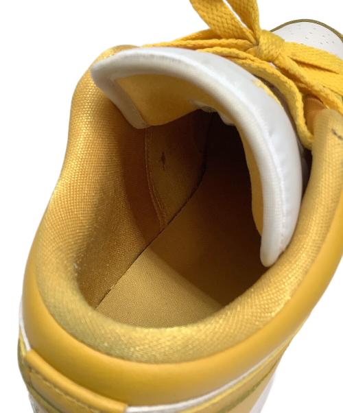NIKE（ナイキ）NIKE (ナイキ) AIR JORDAN 1 LOW WHITE POLLEN ホワイト×イエロー サイズ:24.5㎝の古着・服飾アイテム