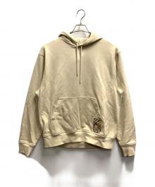 BURBERRY（バーバリー）の古着「チェックラベルフーディーパーカー」｜ベージュ