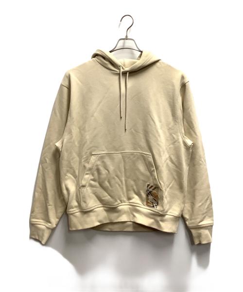 BURBERRY（バーバリー）BURBERRY (バーバリー) チェックラベルフーディーパーカー ベージュ サイズ:XLの古着・服飾アイテム