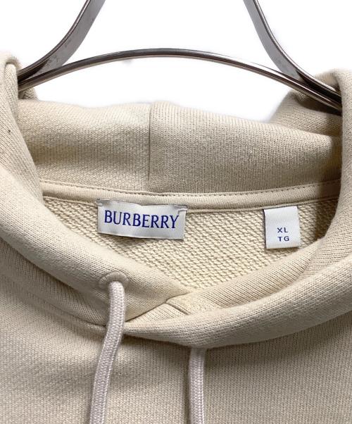 BURBERRY（バーバリー）BURBERRY (バーバリー) チェックラベルフーディーパーカー ベージュ サイズ:XLの古着・服飾アイテム