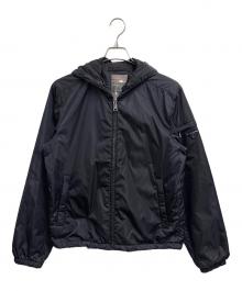 PRADA（プラダ）の古着「中綿フーデッドジャケット」｜ネイビー