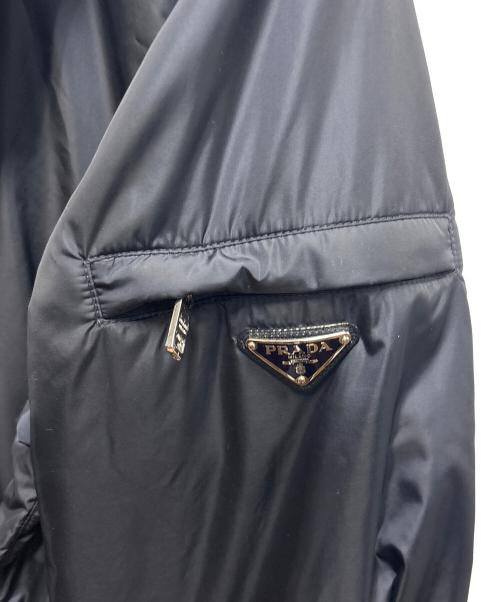 PRADA（プラダ）PRADA (プラダ) 中綿フーデッドジャケット ネイビー サイズ:Sの古着・服飾アイテム